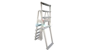 Confer Plastics 7000X Eliminator Heavy Duty Adjustable A-Frame Ladder for Above Ground Pools | Warm Gray | 7000X
