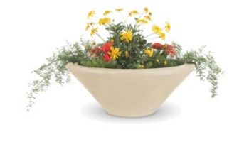 The Outdoor Plus 24" Round Cazo Planter Bowl | GFRC Concrete | Ash | OPT-24RP-ASH