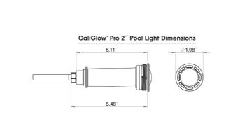 CaliMar® CaliGlow™ Pro J-Series Nicheless LED Color Changing Pool & Spa Light | 20W 12V 50' Cord | CMAR2L20W50J