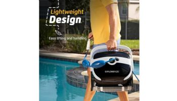 Maytronics Dolphin Explorer E25 Inground Robotic Pool Cleaner with Caddy | 99996406-XPI-KIT