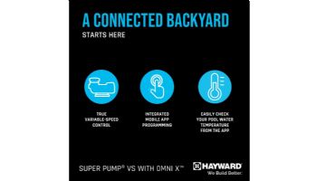 Hayward SuperPump VS 620 Variable Speed Pump with OmniX | 2.25HP 230-115V | W3VSP26620