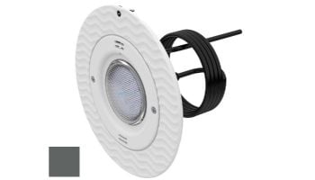 AquaStar Lite Star 20-Degree Adjustable Angle RGB + White LED Pool and Spa Light with Retrofit Adapter Kit for Large Light Niches | 12V 17W | Dark Gray Face Plate | LS105-PN-MULTI