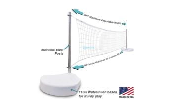Dunn-Rite WaterVolly Pool Volleyball Net | Stainless Steel | V450
