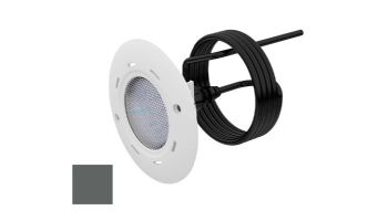AquaStar Lite Star Adjustable Angle RGB + White LED Pool and Spa Light with Retrofit Adapter Kit for Blue Square Spectrum 360 Light Niches | 12V 17W | Dark Gray Face Plate | LS105-S360-MULTI