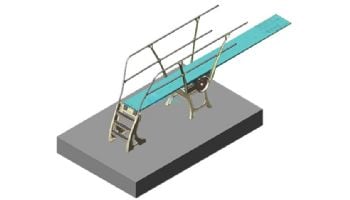 Duraflex 1 Meter Dive Stand Stainless Steel Double Rails No Anchors