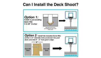 Dunn-Rite Splash+Shoot Deck Combo Stainless | 2-In-1 DeckVolly and DeckShoot Sets | DMC100BR STAINLESS