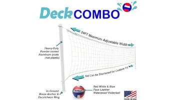 Dunn-Rite Splash+Shoot Deck Combo Stainless | 2-In-1 DeckVolly and DeckShoot Sets | DMC100BR STAINLESS