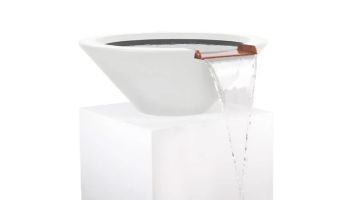 The Outdoor Plus 31" Round Cazo Water Bowl | GFRC Concrete | Limestone | OPT-31RWO-LIM