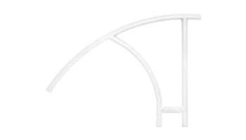 Saftron Triton Series Cross Braced Return to Deck Mounted Handrail | .25" Thickness 1.90" OD | 49" W x 36" H | Taupe | CBTRTD-144-T