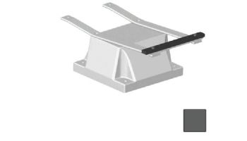 Global Pool Products 4 Bolt Base without Jig for 6' or 8' Diving Boards | 12" Pattern | Gray | GPP-DB-4B12NJ-G