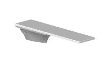 Global Pool Products 6' GX Diving Board 3 Bolt Base with Jig | White | GPP-DB-GX6-W-C
