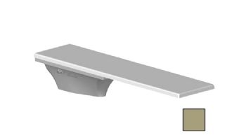 Global Pool Products 6' GX Diving Board 3 Bolt Base with Jig | White | GPP-DB-GX6-W-C
