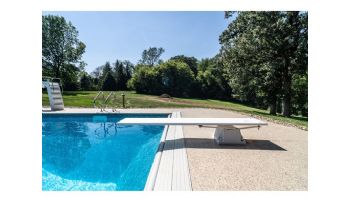 Global Pool Products 6' GX Diving Board 4 Bolt 14" Base with Jig and Spring Kit | White | GPP-DB-GX6-W-4B14-C