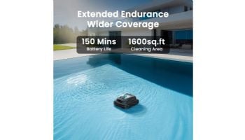 Aiper Scuba P1 Cordless Robotic Pool Cleaner | 1600 Sq. Ft. Pool Size | E1P-US