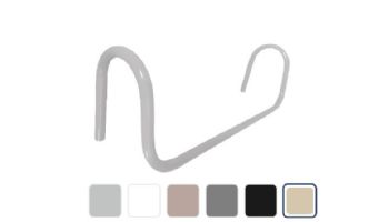 Saftron Deck Mounted Therapy Bars | .25" Thickness 1.90" OD | 24" W x 12" H | White | DMT-24-W