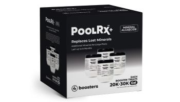 PoolRX Booster Swimming Pool Algaecide 4 Pack | 20,000 - 30,000 Gallons | 6 Month | 332064