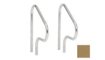 S.R.Smith 30" Figure 4 Residential Handrail Pair | 304 Grade Stainless Steel | 1.90" OD | .049" Wall | Taupe | F4H-101-TP