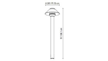 FX Luminaire SC LED Path Light with 12" Riser | Copper | SC-LED20W-12R-CU