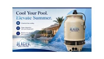 Glacier Ice Block Residential Pool Cooler | 30 GPM 20,000 Gallons | GPC-25