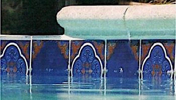 National Pool Tile Casablanca 6x6 Field Series | Cobalt Rust | CASF200