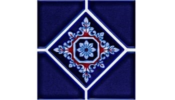 National Pool Tile Discovery Series | Cobalt Blue/Rust | DS500