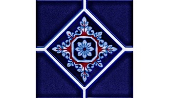 National Pool Tile Discovery Series | Cobalt Blue/Rust | DS500