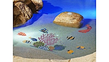 Ceramic Mosaic Longnose Butterfly Fish 12 in x 9 in | LB58