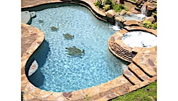Ceramic Mosaic Green Sea Turtle | 35" x 29" | GT7-36