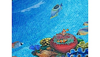 Porcelain Mosaic Coral | Reef Scene B | PORC-CR30B