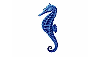Porcelain Mosaic Blue Seahorse | 3" x 6" | PORC-SH17BL-6