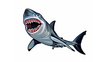 Porcelain Mosaic Shark | 32" x 18" | PORC-SK36