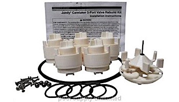 Zodiac Caretaker Black Water Valve Rebuild Kit for In Floor Cleaning System | 5-9-2001