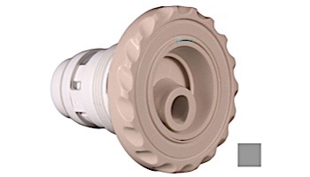 Custom Molded Products Spa Master 2.5" Gunite Scalloped Internal Jet with 3.5" Rotational Flange | Gray | 25591-221-000