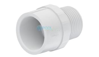 Dura Plastics Sch 40 Male Adapter | MIPT x Slip 2" PVC | White | 436-020