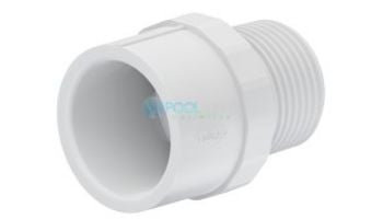 Dura Plastics Sch 40 Male Adapter | MIPT x Slip 2" PVC | White | 436-020