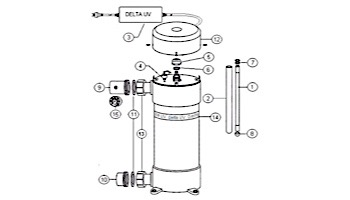 Delta Ultraviolet UV Sanitizer ES Series | ES-80 | 80 GPM | 35-08644 38-08644 | 1000-2296