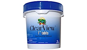 ClearView 1" Tablets Slow Dissolving Chlorine Tabs | 5 LB | CVTS005