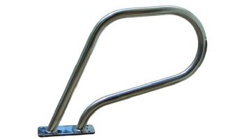 SR Smith Spa Stainless Steel Rail with Welded Mounting Plate | 316 Marine Grade | .049 Wall Residential | SR-100-MG
