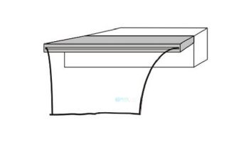 Waterfall Aqua Sheer Series 24" Waterfall with 6" Lip | White | GA0112406