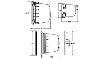 Pentair QuickNiche Plastic Vinyl Niche | 620004