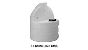 Stenner 15 Gallon STS Poly Tank White | STS15NC