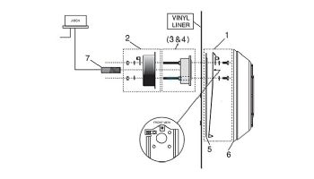 Pentair Aqualumin 1" Hub Mounting Bracket Vinyl Liner | 78887800