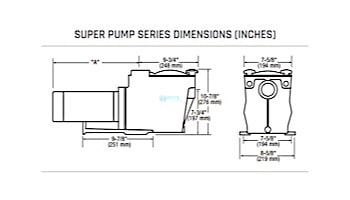Hayward Super Pump | 115-230V 1HP Up Rated | W3SP2607X10 *Free Two-Day Shipping*