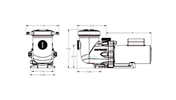 Hayward TriStar High Performance Energy Efficient Pump .75HP Full Rated | 115V 230V | W3SP3207EE