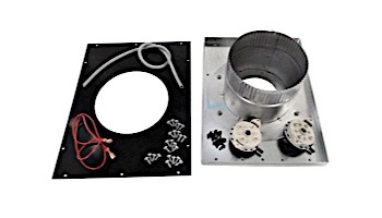Hayward Negative Pressure Vertical Indoor Vent Adapter Kit for H150 Universal Heaters | 6" Diameter | UHXNEGVT11501
