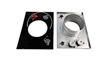 Hayward Negative Pressure Vertical Indoor Vent Adapter Kit for H300 Universal Heaters | 8" Diameter | UHXNEGVT13001