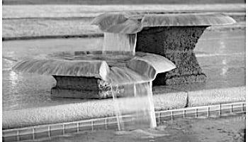 Inter-Fab WOK Water Flow System for Pools and Ponds with Short Height Pedestal | True Copper | WOK-SPILL-S-32