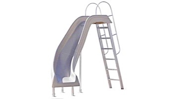 Inter-Fab City 2 Pool Slide | Left Curve | White | CITY2-CLW