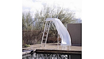 Inter-Fab City 2 Pool Slide | Left Curve | White | CITY2-CLW