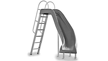 Inter-Fab City 2 Pool Slide | Right Curve | Gray | CITY2-CRG